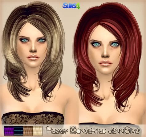 Elasims Peggy Simistahair Converted Retexture Sims 4 Hair