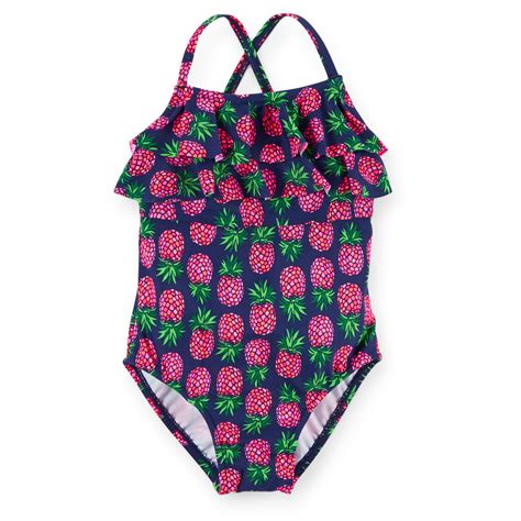 1 Piece Pineapple Print Swimsuit Baby Girl Swimsuit Swimwear Girls