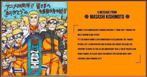 Naruto Anime Remake Teased By Creator Kishimoto During 20th Anniversary