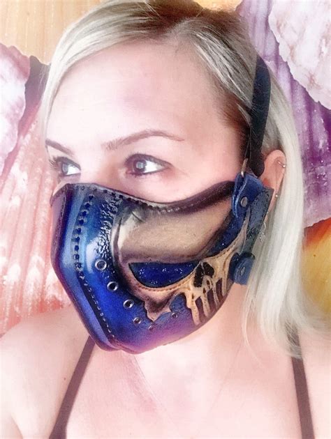 Leather Skull Mask Protective Mask Motorcycle Mask Custom Etsy