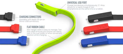 Tylt Micro Usb Band Car Charger
