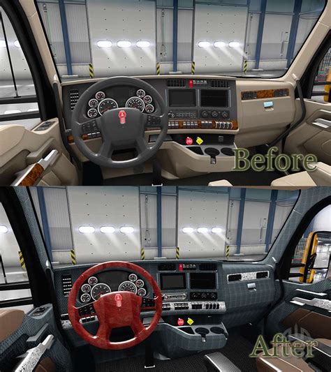 New Colors Interior Kenworth T680 For American Truck Simulator