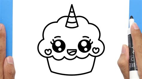 How To Draw Cute Unicorn Cupcake Easy Drawing Tutorial For Beginner