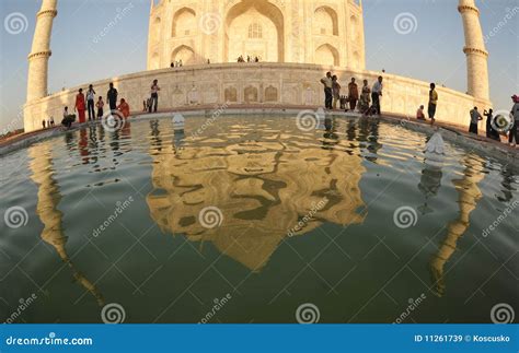 Reflection Of Taj Mahal Editorial Stock Image Image Of Building 11261739