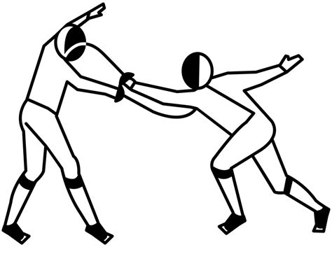 Fencing Coloring Pages