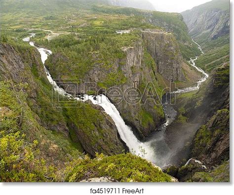 Free Art Print Of Awesome Voringfossen Vringfossen Is One Of The Most