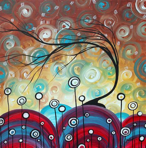 Abstract Art Original Landscape Painting Everlasting By Madart Painting