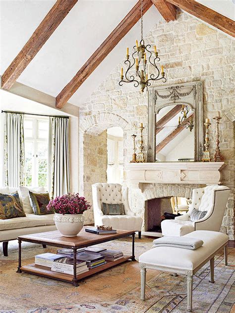 Fireplace Decorating A French Country Fireplace