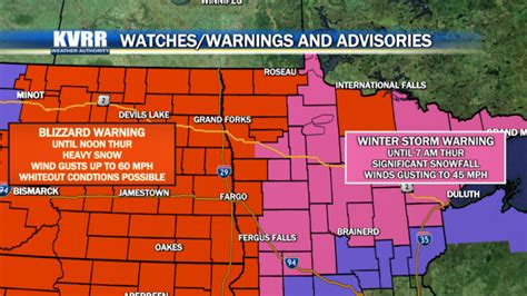 Blizzard Warning Issued As Dakotas Minnesota Prepare For Powerful