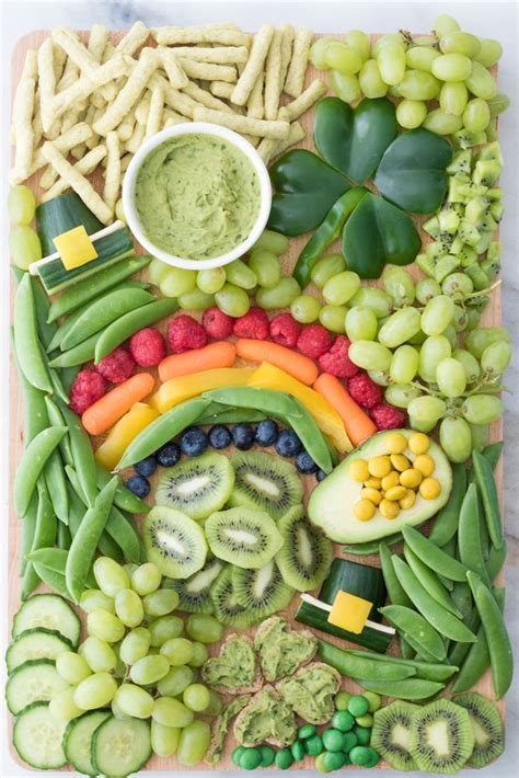 This No Fuss Super Green And Festive Snack Board Is A Fun Way To Fill