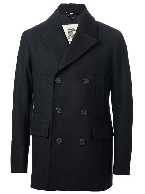 Burberry Peacoat In Black For Men Lyst