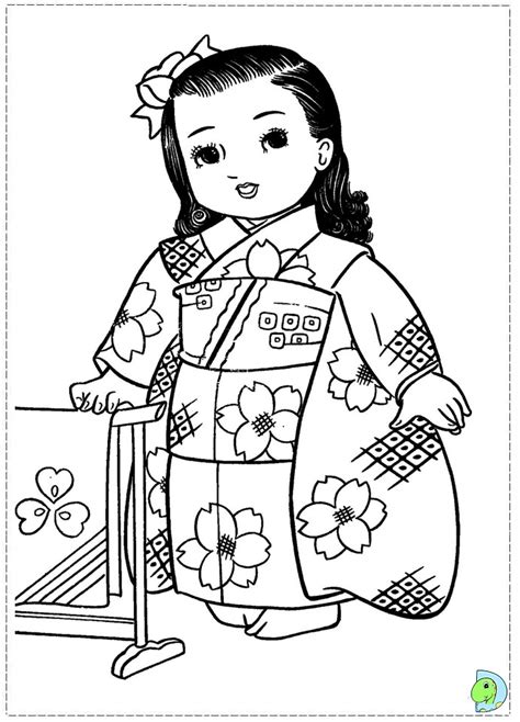 Chinese Girl Coloring Pages At Free Printable