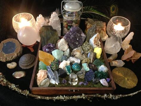 Beautiful Personal Altar Crystals Crystal Altar