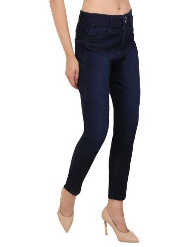 Regular Ladies Dark Blue Denim Jeans Button At Rs 455 Piece In New Delhi Id 27426006312