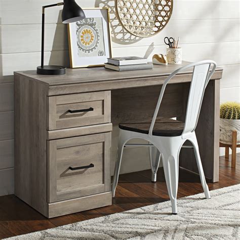 Better Homes And Gardens Glendale Transitional Desk Rustic Gray Finish