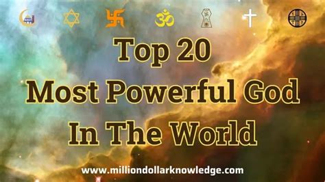 Who Is The Most Powerful God In The World Million Knowledge