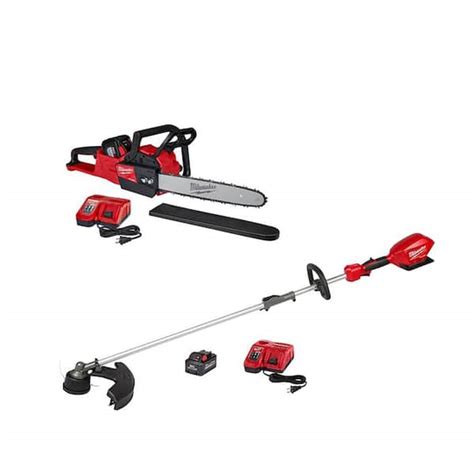 Milwaukee M FUEL In V Lithium Ion Brushless Electric Battery Chainsaw And M String