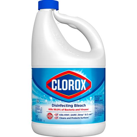 Clorox Disinfecting Liquid Bleach Regular Scent 121 Fl Oz