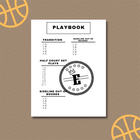 Printable Basketball Playbook Blank Basketball Diagrams Blank Half