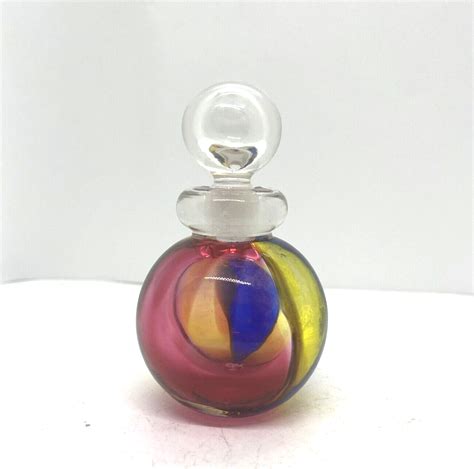 Archimede Seguso Murano For Tiffany And Co Carnival Perfume Bottle Glass