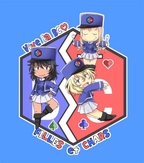 Andou Oshida And Marie Girls Und Panzer Drawn By Iwamikyuuto