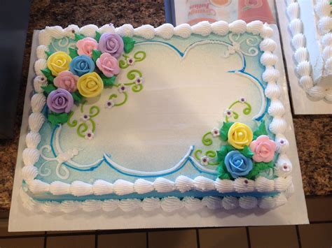Dq Cakesdairy Queen Floral Sheet Cake Birthday Sheet Cakes Cake