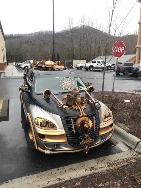 This Steampunk Car I Found At Starbucks Today Ratbge