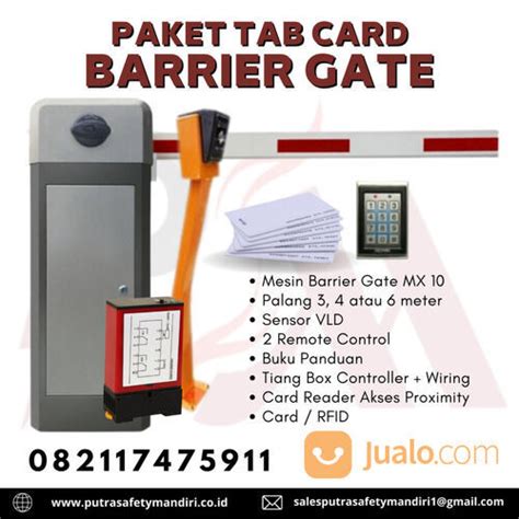 Barrier Gate Tab Card Stand Alone Mx 10 Palang Parkir Otomatis Akses