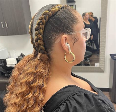 20 2 Feed In Braids With Designs That Are So Stylish In 2022 Ke