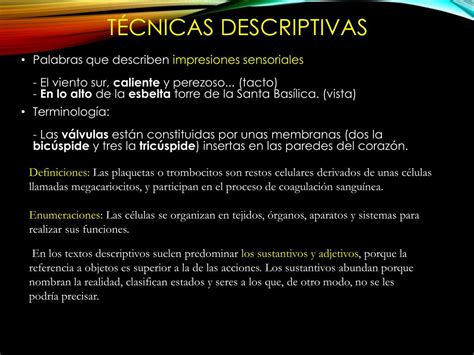 Ppt El Texto Descriptivo Powerpoint Presentation Free Download Id