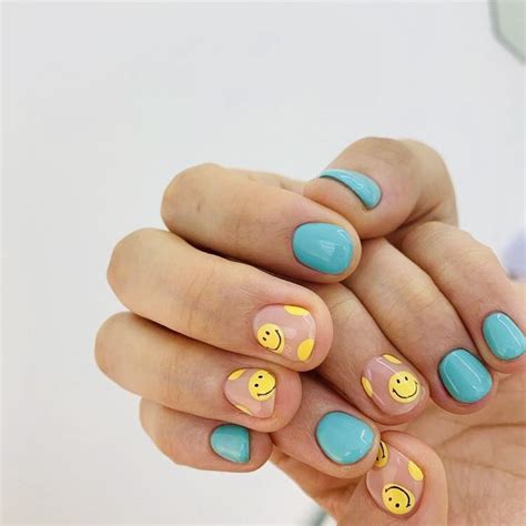 Preppy Nails Short Acrylic Nails Funky Nails Minimalist Nails