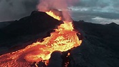 無人機拍攝冰島火山 墜入岩漿驚險畫面曝光 | 冰島火山爆發 | 法格拉達爾火山 | 新唐人电视台