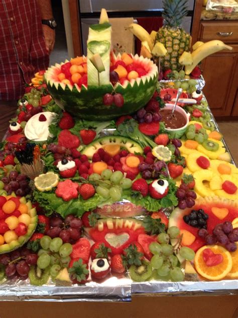 Party Fruit Display Buffet Set Up Buffet Food Fruit Tables Cheese