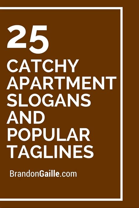 27 Catchy Apartment Slogans and Popular Taglines | Slogan, Apartments