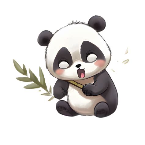 Panda Pals Cute Cartoon Panda Illustration 23841803 Png