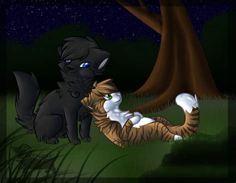 crowfeather x leafpool by ichigokki on deviantart