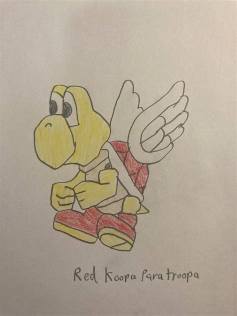 Red Koopa Paratroopa By Flipsideart3111 On Deviantart