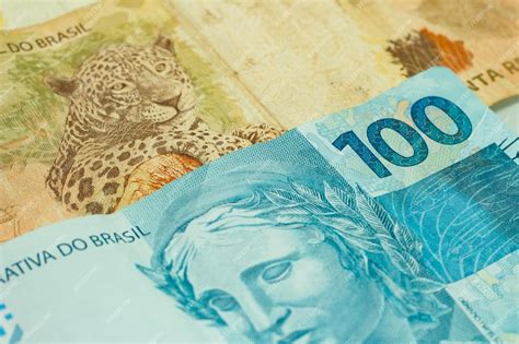 Premium Photo Top View Of Brazilian Real Banknotes