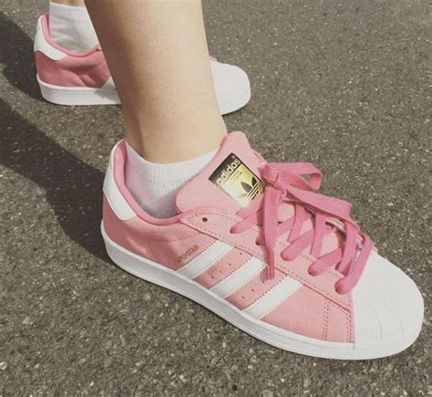 Shoes Adidas Adidas Superstars Pink Sneakers Wheretoget