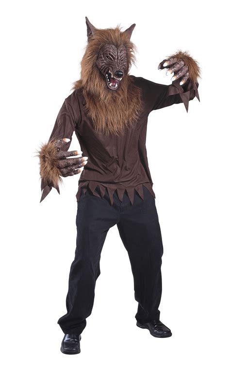 Wolf Man Brown Adult Costume