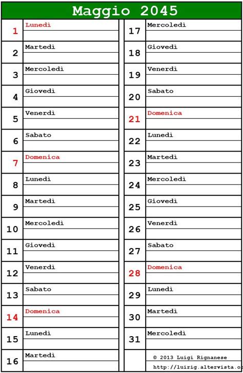 Calendario Maggio 2045 Da Stampare Ascensione Pentecoste Festa