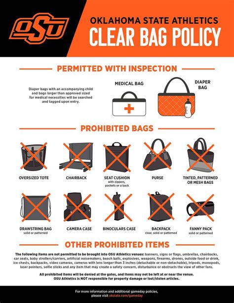 Oklahoma State Athletics Clear Bag Policy Oklahoma State University