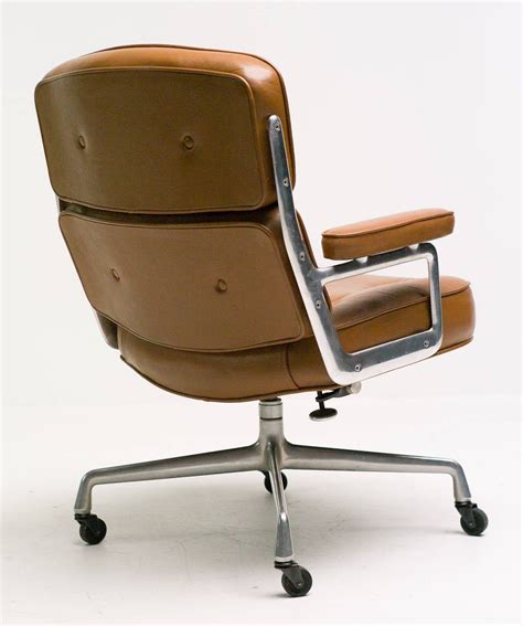 Herman miller mirra 2 ergonomic office chair with standard tilt and butterfly back support | adjustable seat depth, lumbar support, and arms with carpet casters. Six Vintage Eames Time Life Executive Chairs in Leather by ...