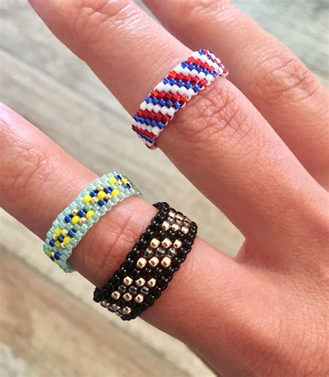 Seed Bead Rings Totally Customizableshop