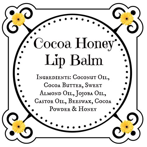 Cocoa Honey Lip Balm Recipe