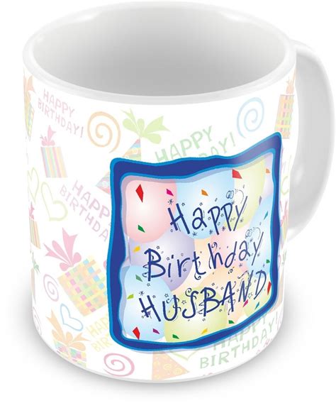 Online gifts for birthday in bangalore. Everyday Gifts Happy Birthday Gift For Husband Ceramic Mug ...