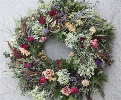 From The Summers Garden Concrete Wreath