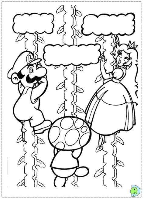 Printable super mario bros coloring pages. Super Mario Bros Coloring page- DinoKids.org
