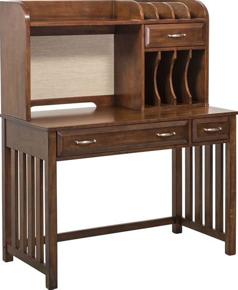 Hampton Bay Cherry Writing Desk With Hutch From Liberty 718 Ho Dsk