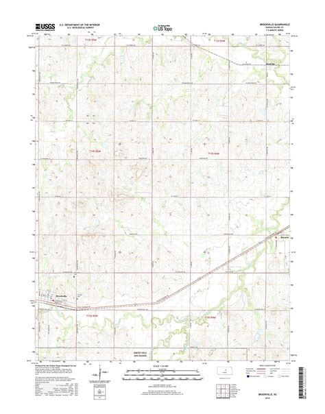 Mytopo Brookville Kansas Usgs Quad Topo Map